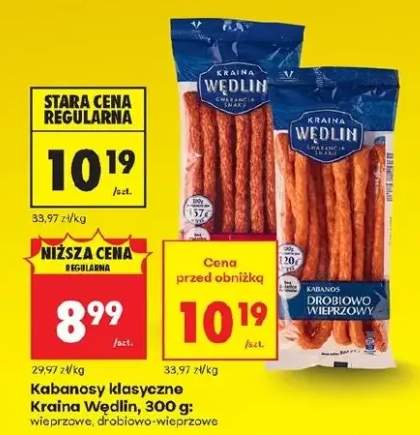 Kabanosy klasyczne wieprzowe