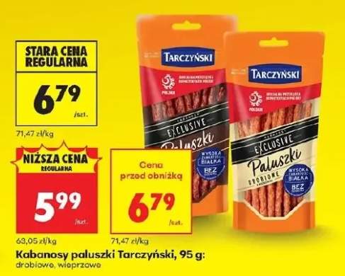 Kabanosy paluszki drobiowe