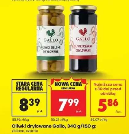 Oliwki drylowane zielone