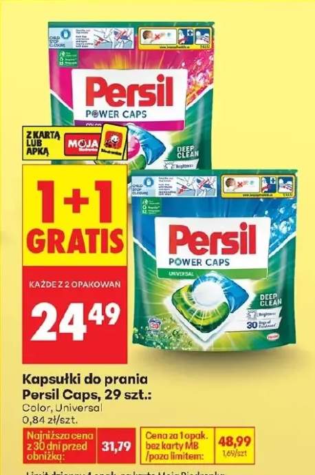 Kapsułki do prania Power Caps Color