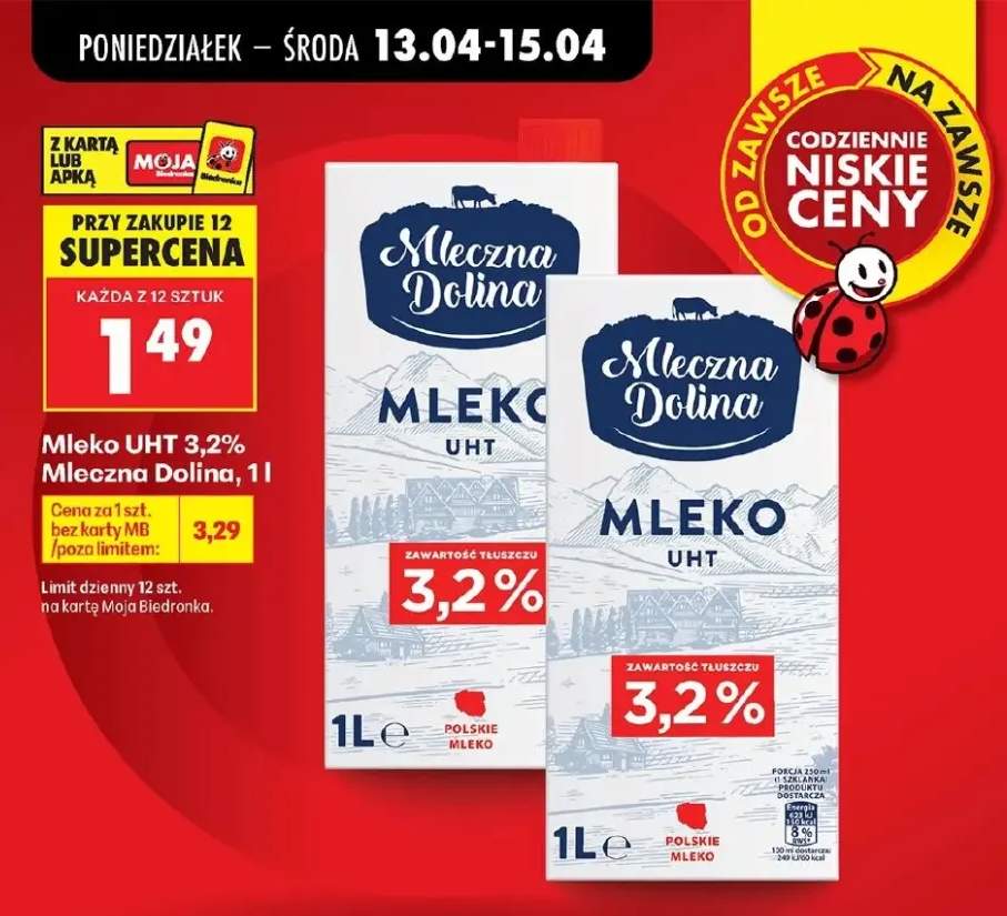 Mleko UHT 3,2%