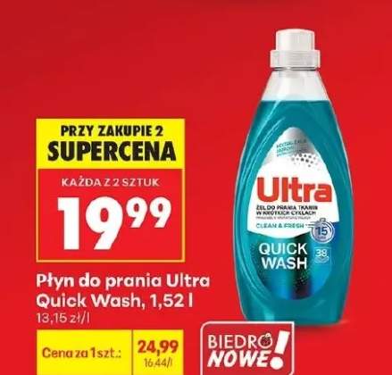 Płyn do prania Quick Wash Clean & Fresh