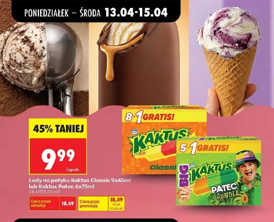 Lody na patyku Classic 9x45ml