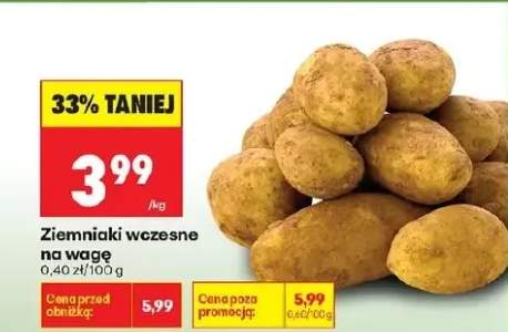 Ziemniaki wczesne na wagę