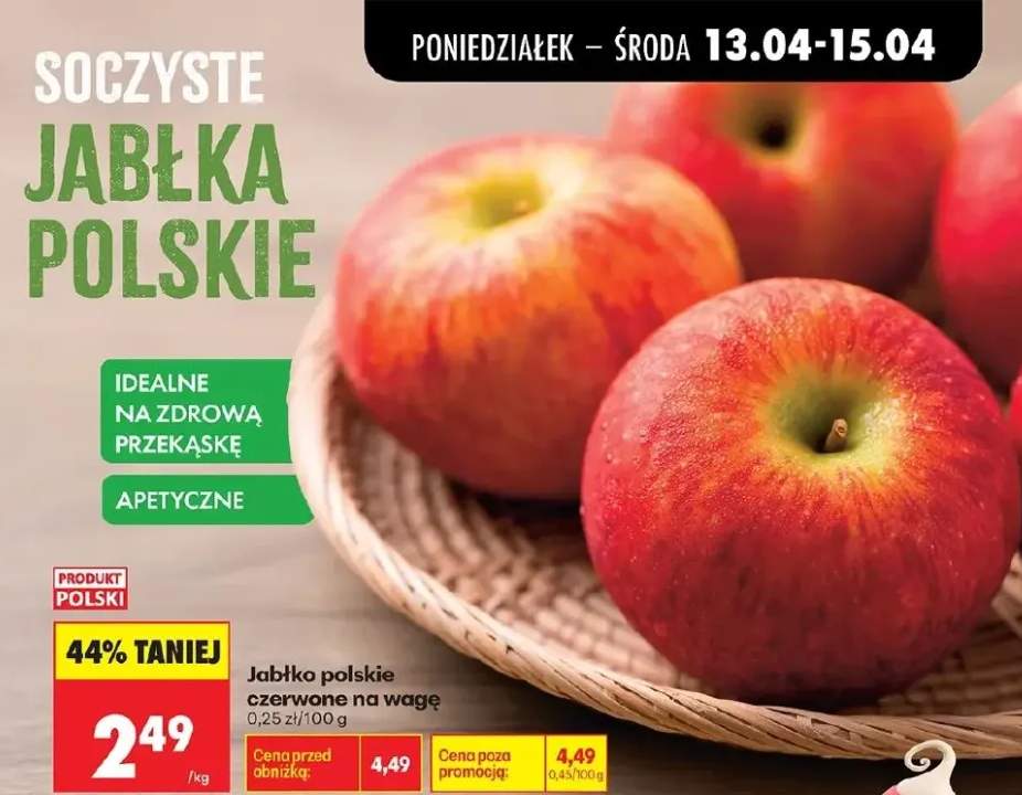 Jabłko polskie czerwone na wagę