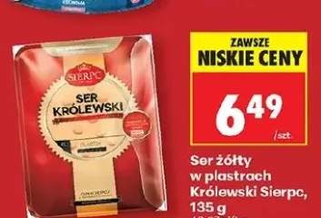 Ser żółty w plastrach Królewski