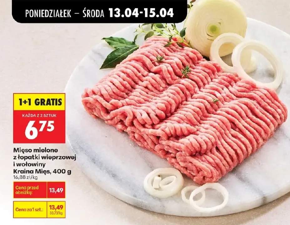 Mięso mielone z łopatki wieprzowej i wołowiny