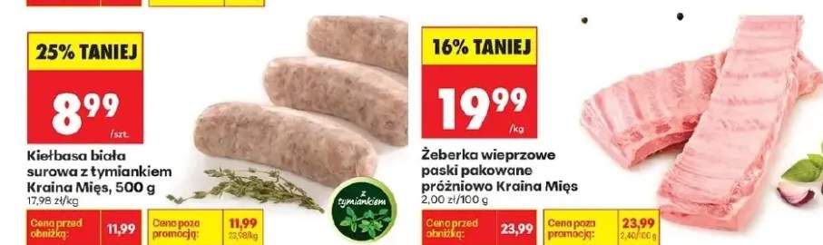 Kiełbasa biała surowa z tymiankiem