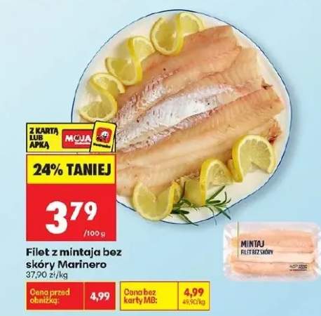 Filet z mintaja bez skóry