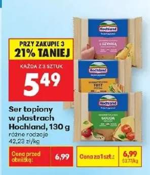 Ser topiony w plastrach