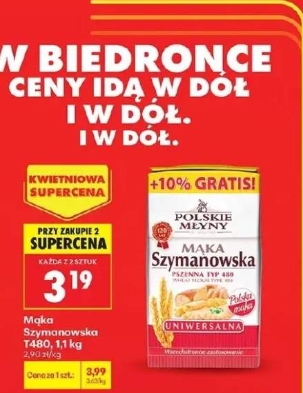 Mąka Szymanowska pszenna typ 480 uniwersalna