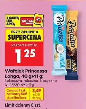 Wafelek Princessa Longa kokosowy
