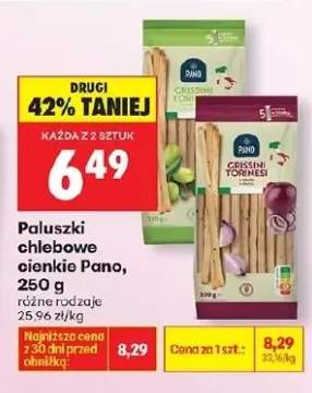 Paluszki chlebowe cienkie grissini