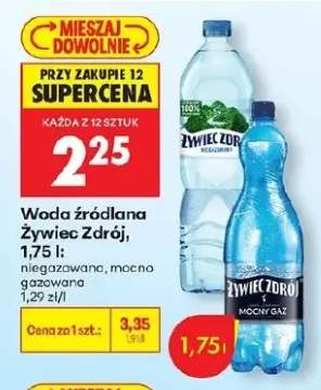 Woda źródlana niegazowana