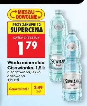 Woda mineralna niegazowana