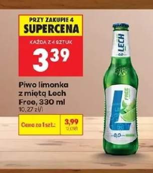 Piwo limonka z miętą Free