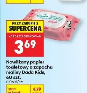 Nawilżany papier toaletowy o zapachu maliny