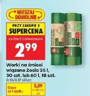 Worki śmieci wiązane 35l, 30szt
