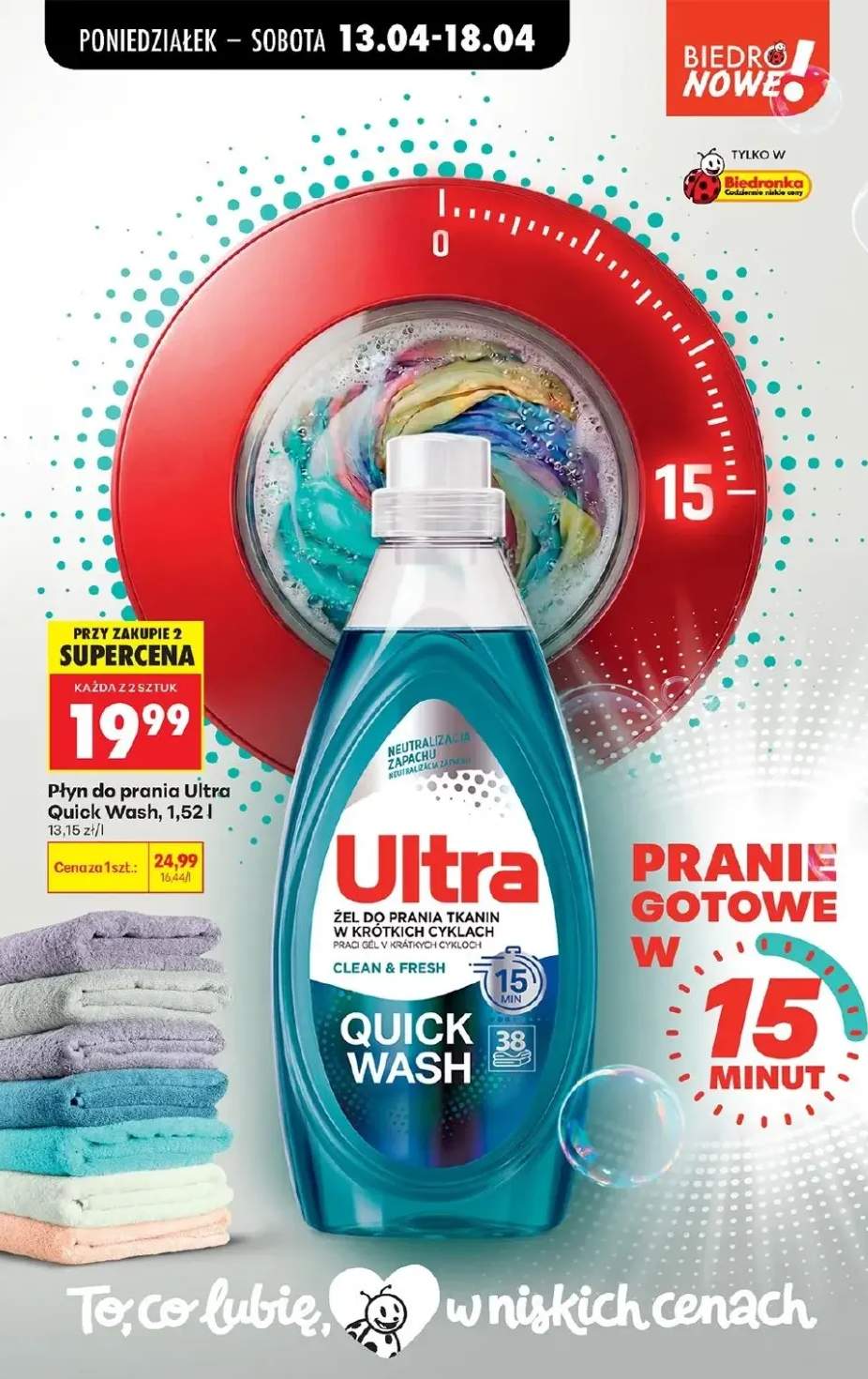 Żel do prania Ultra Quick Wash Clean & Fresh