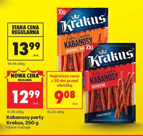 Kabanosy party różne rodzaje