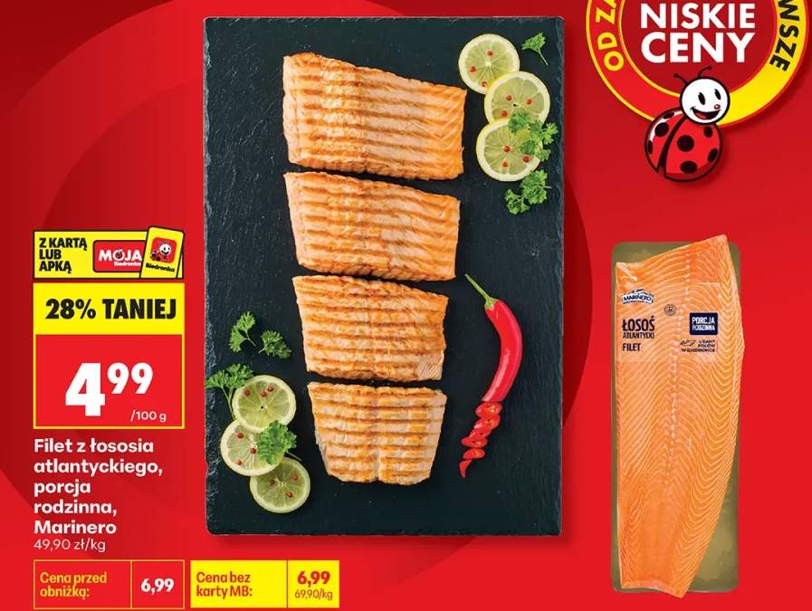 Filet z łososia atlantyckiego, porcja rodzinna