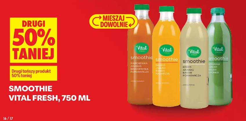 Smoothie marchewka ananas brzoskwinia pomarańcza