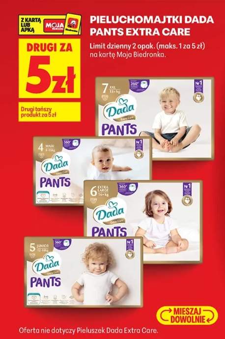 Pieluchomajtki Pants Extra Care rozmiar 4 Maxi