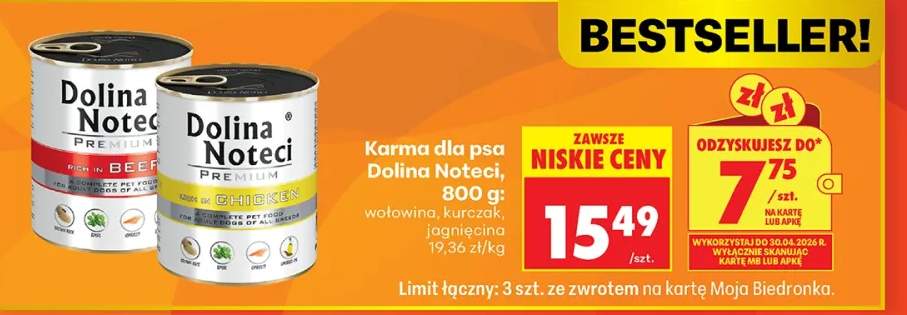 Karma dla psa wołowina, kurczak, jagnięcina