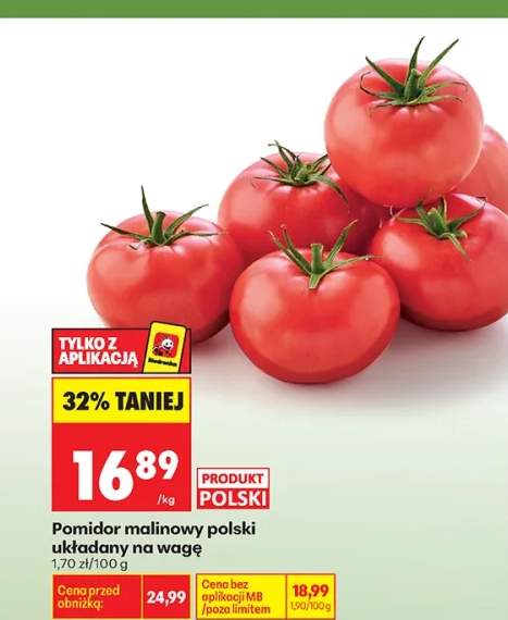 Pomidor malinowy polski układany na wagę