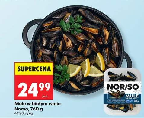 Mule w białym winie