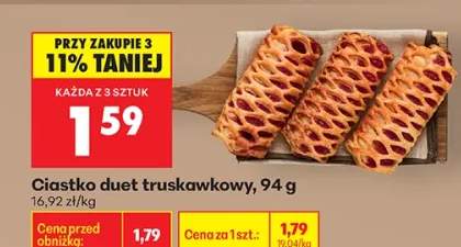 Ciastko duet truskawkowy