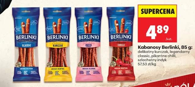 Kabanosy delikatny kurczak