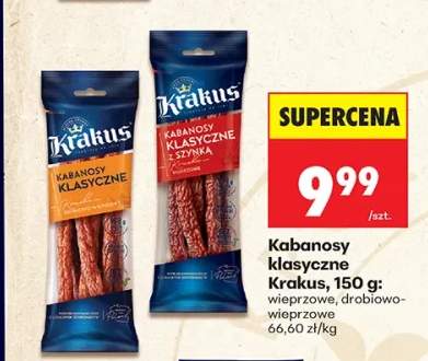 Kabanosy klasyczne wieprzowe