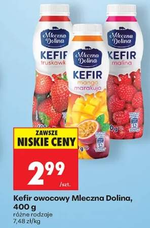 Kefir owocowy truskawkowy