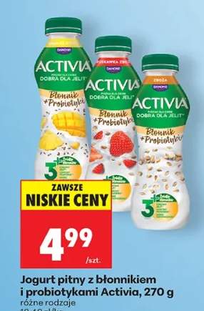 Jogurt pitny z błonnikiem i probiotykami różne rodzaje