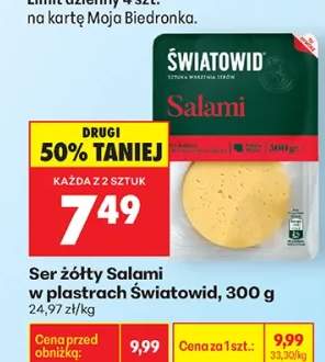 Ser żółty Salami w plastrach