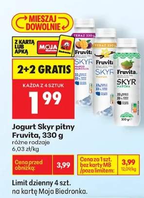 Jogurt pitny różne rodzaje