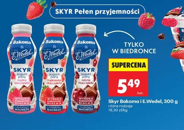 Jogurt pitny Skyr różne rodzaje