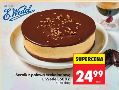 Sernik z polewą czekoladową