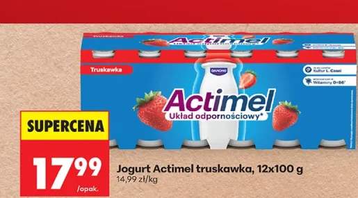 Jogurt truskawka układ odpornościowy 12x100g