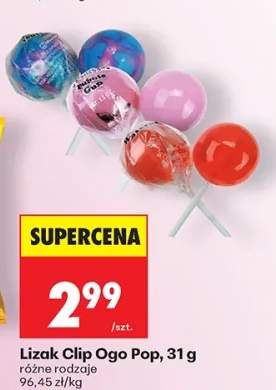 Lizak Clip Ogo Pop różne rodzaje