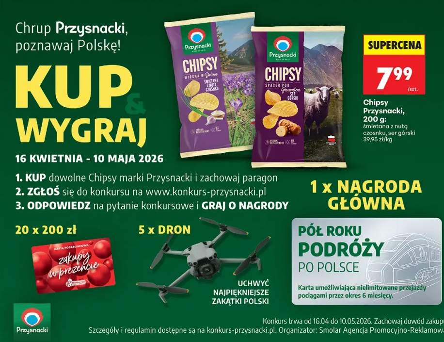 Chipsy śmietana z nutą czosnku, ser górski