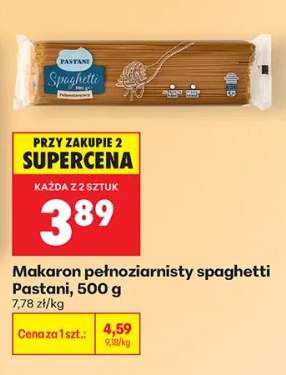 Makaron pełnoziarnisty spaghetti