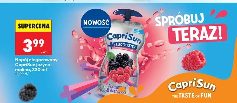 Napój niegazowany jeżyna-malina