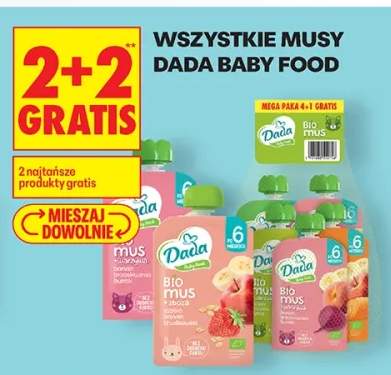 Mus truskawka i banana Bio mus