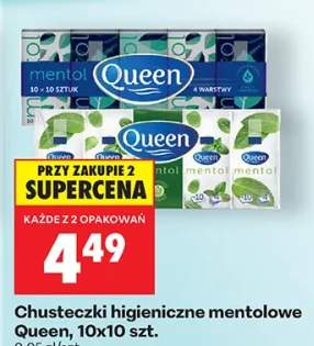 Chusteczki higieniczne mentolowe