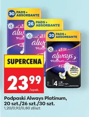 Podpaski Platinum, 20szt./26szt./30szt.