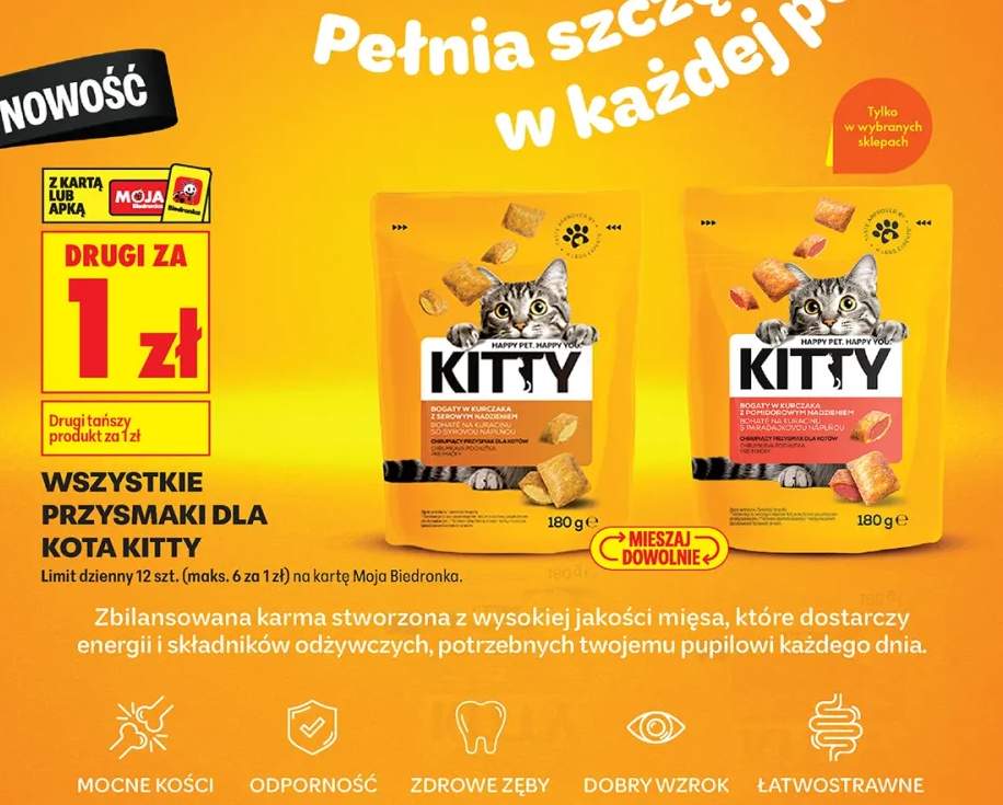 Przysmaki dla kota w kurczaka i soczewicy warzywnej