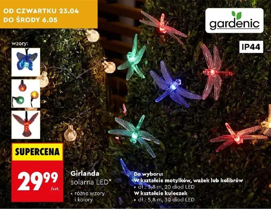 Girlanda solarna LED
