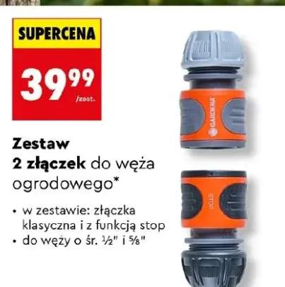 Zestaw 2 złączek do węża ogrodowego
